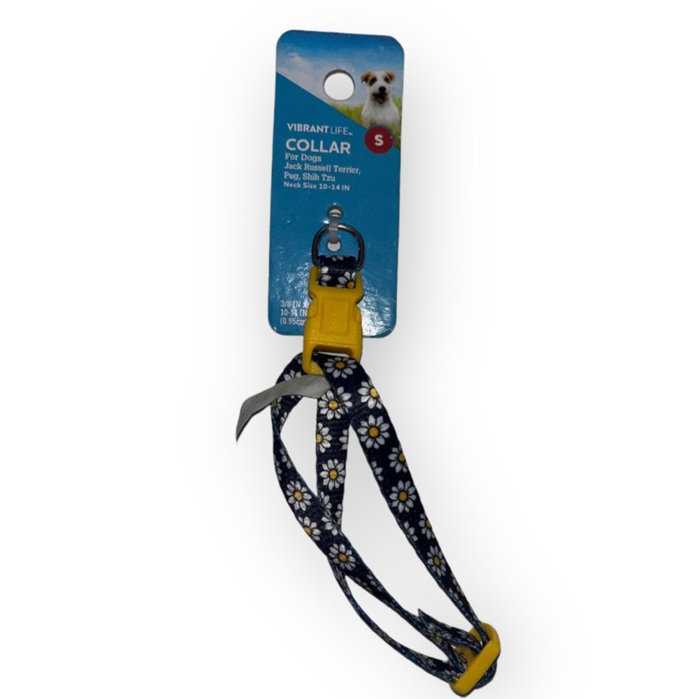 Vibrant Life Flower Dog Collar SIZE: S